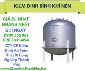 hình ảnh kiểm định bình khí nén