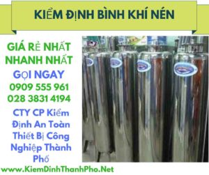 hình ảnh kiểm định bình khí nén