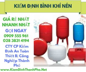 hình ảnh kiểm định bình khí nén