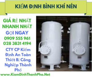 hình ảnh kiểm định bình khí nén