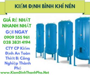 hình ảnh kiểm định bình khí nén