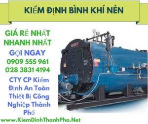 hình ảnh kiểm định bình khí nén