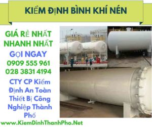 hình ảnh kiểm định bình khí nén