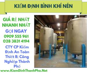 hình ảnh kiểm định bình khí nén