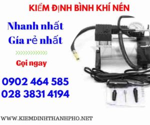 Hình ảnh kiểm định Bình khí nén