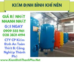 hình ảnh kiểm định bình khí nén