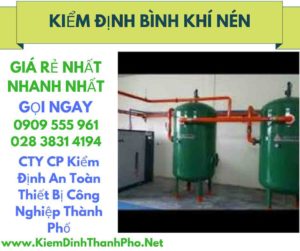 hình ảnh kiểm định bình khí nén