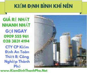 hình ảnh kiểm định bình khí nén