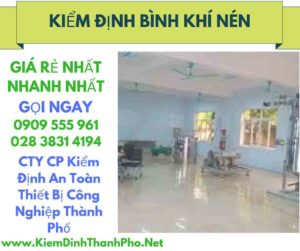 hình ảnh kiểm định bình khí nén