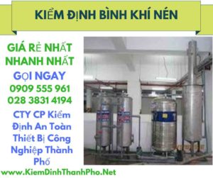 hình ảnh kiểm định bình khí nén