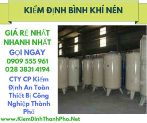 hình ảnh kiểm định bình khí nén