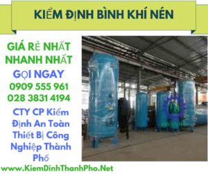 hình ảnh kiểm định bình khí nén