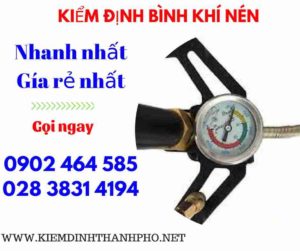 Hình ảnh kiểm định Bình khí nén