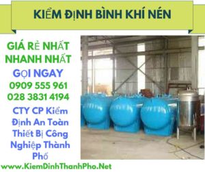 hình ảnh kiểm định bình khí nén