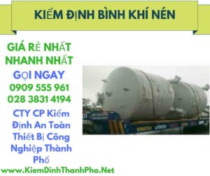 hình ảnh kiểm định bình khí nén