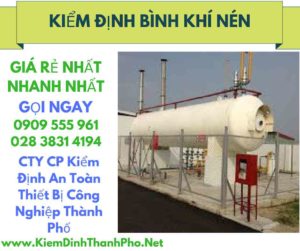 hình ảnh kiểm định bình khí nén