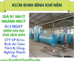 hình ảnh kiểm định bình khí nén