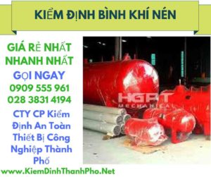 hình ảnh kiểm định bình khí nén