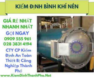 hình ảnh kiểm định bình khí nén