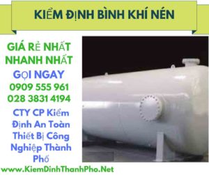 hình ảnh kiểm định bình khí nén