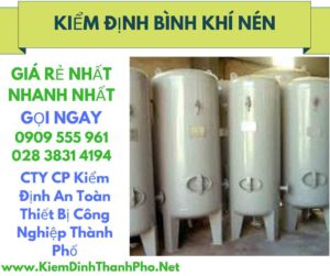 hình ảnh kiểm định bình khí nén