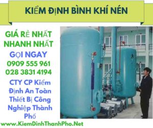 hình ảnh kiểm định bình khí nén