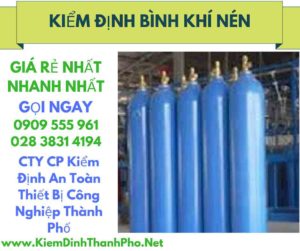 hình ảnh kiểm định bình khí nén