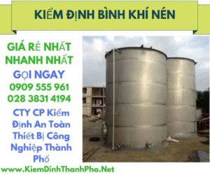 hình ảnh kiểm định bình khí nén