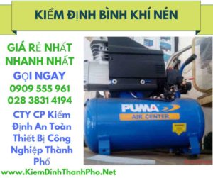 hình ảnh kiểm định bình khí nén