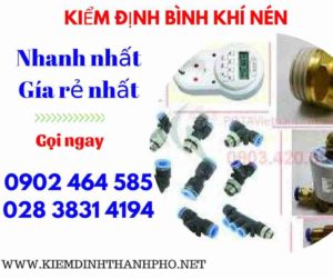 Hình ảnh kiểm định Bình khí nén