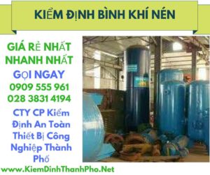 Hình ảnh kiểm định Bình khí nén