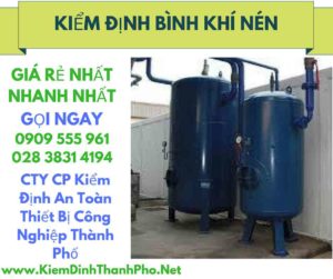 hình ảnh kiểm định bình khí nén