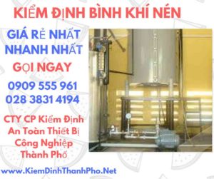 hình ảnh kiểm định bình khí nén