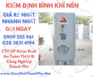 hình ảnh kiểm định bình khí nén