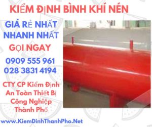 hình ảnh kiểm định bình khí nén