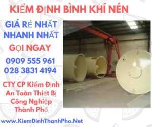 hình ảnh kiểm định bình khí nén