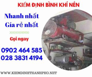 Hình ảnh kiểm định Bình khí nén