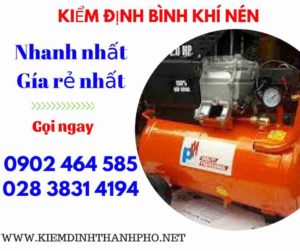 Hình ảnh kiểm định Bình khí nén