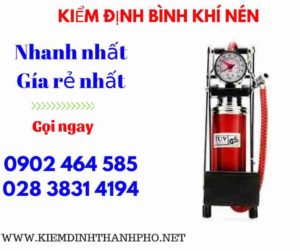 Hình ảnh kiểm định Bình khí nén