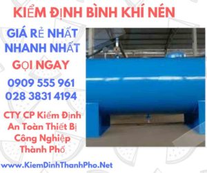 hình ảnh kiểm định bình khí nén