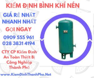 hình ảnh kiểm định bình khí nén