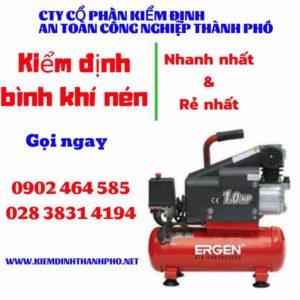 Hình ảnh kiểm định Bình khí nén