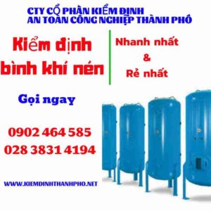 Hình ảnh kiểm định Bình khí nén