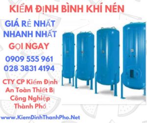 hình ảnh kiểm định bình khí nén