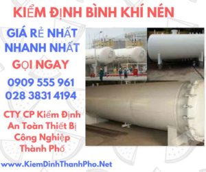 hình ảnh kiểm định bình khí nén