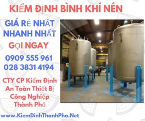 hình ảnh kiểm định bình khí nén