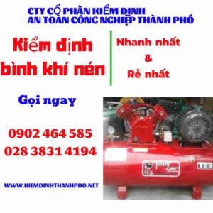 Hình ảnh kiểm định Bình khí nén