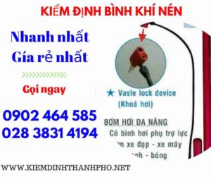 Hình ảnh kiểm định Bình khí nén