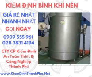 hình ảnh kiểm định bình khí nén