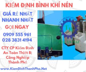 hình ảnh kiểm định bình khí nén